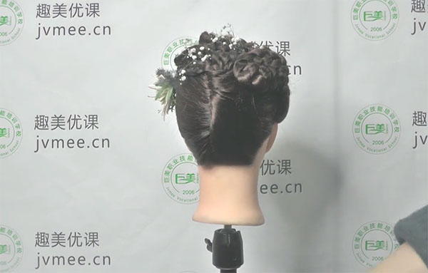 三股高盘盘发视频教程