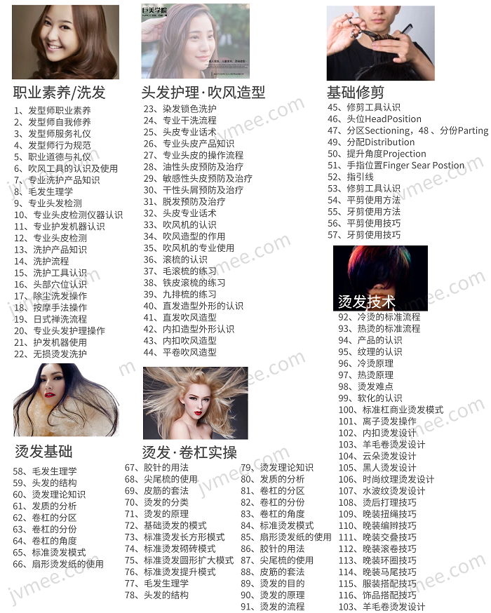 成都美发师培训课程