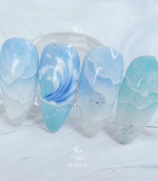 湛蓝系 波浪突变甲作品