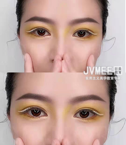 仪器染雾眉作品