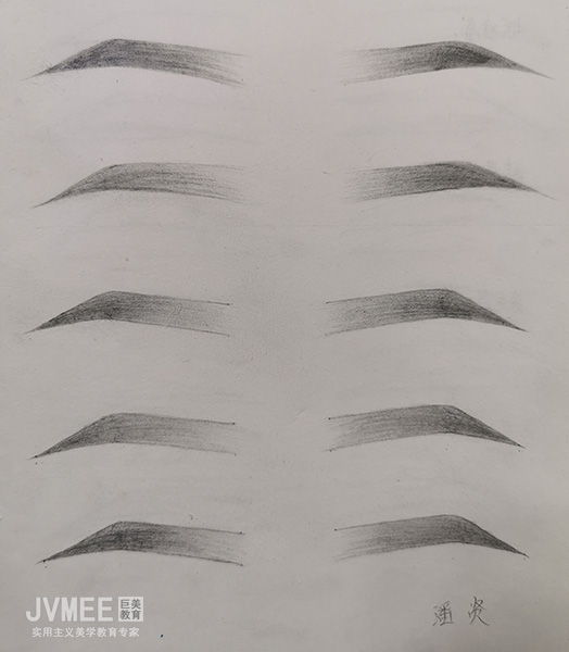素描眉-学生作品